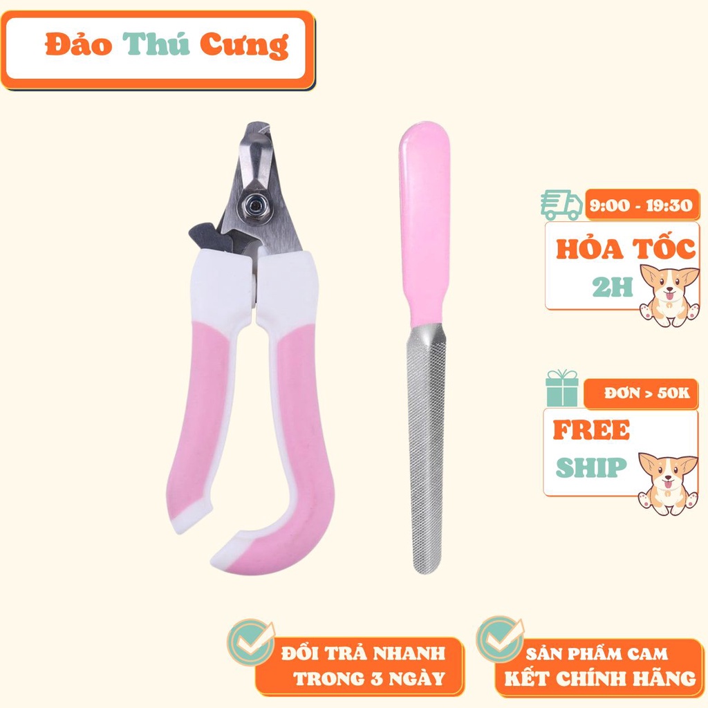 Kéo cắt móng chân chó mèo + Dũa móng