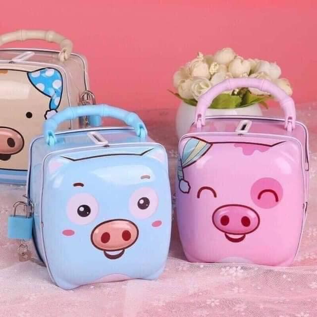 Ống heo két sắt tiết kiệm mini có khóa MH119