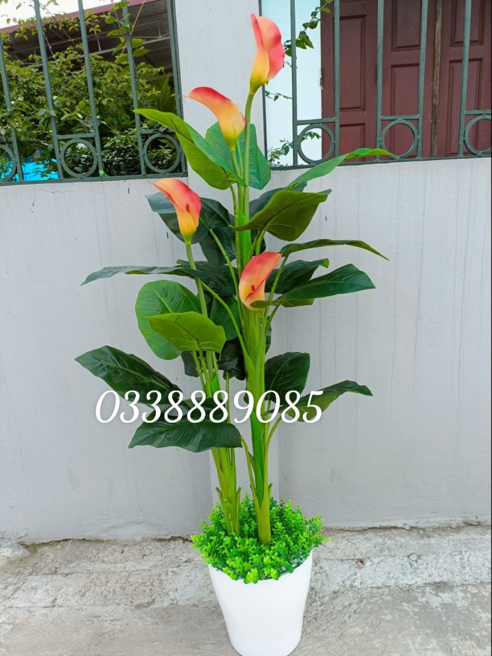 Cây giả- Cây hoa Rum (ZUM) 1,6m siêu đẹp