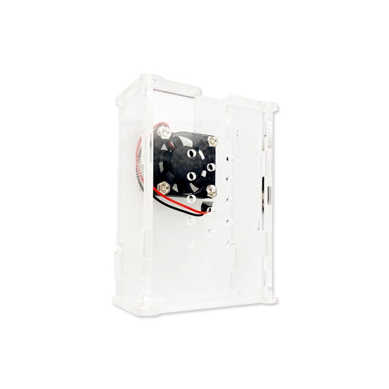 Vỏ Case Mica Cho Raspberry Pi 4 V1 Kèm Quạt tản nhiệt