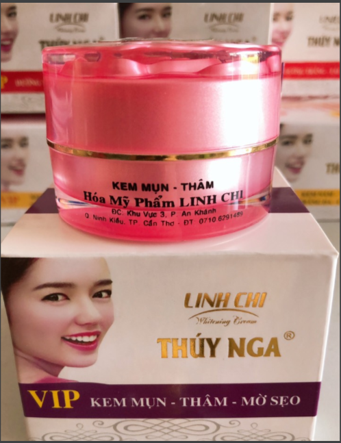 Kem mụn-thâm-mờ sẹo VIP Linh Chi Thúy Nga (25g)