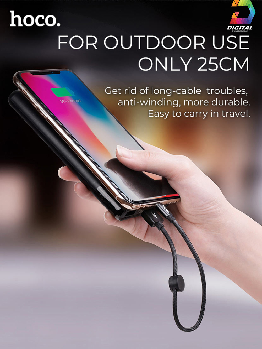 Cáp Sạc Nhanh Hoco X35 Cho iPhone, iPad Chính Hãng