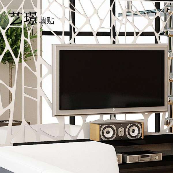 Yijing-Living Room Entrance Restaurant Bedroom Ceiling Irregular Mosaic Screen Tree Stereo Mirror Sticker