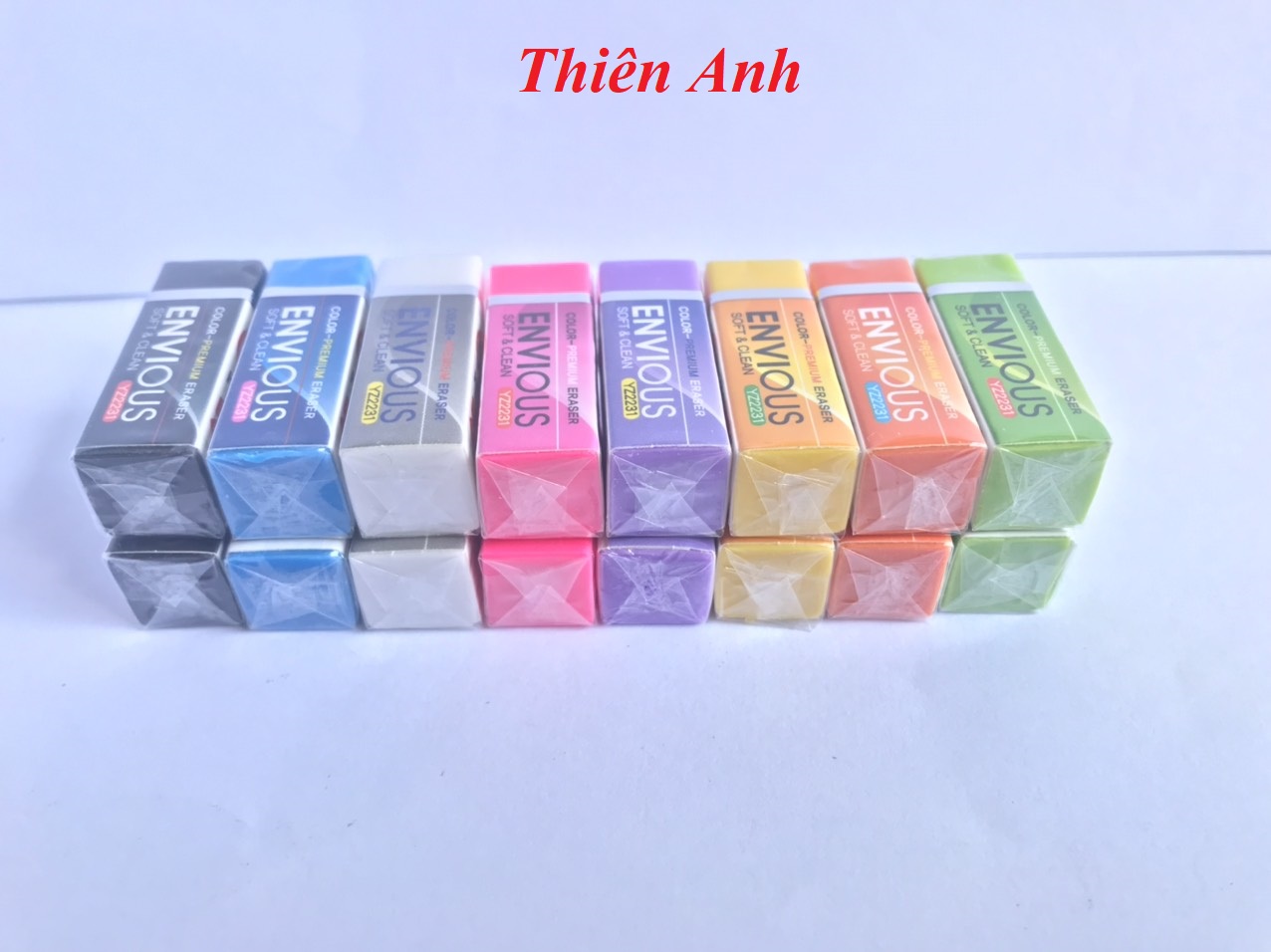 5 Gôm tẩy bút chì Envious nhiều màu sắc (giao màu ngẫu nhiên)