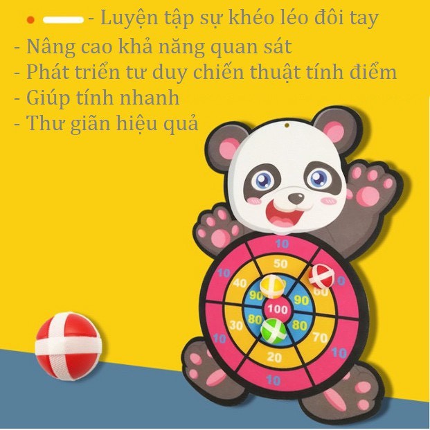 Đồ chơi ném bóng gai phi tiêu hình thú cho bé