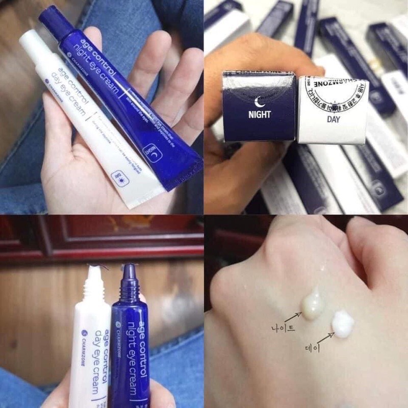 Set kem mắt Ngày + Đêm Charmzone chuẩn Hàn