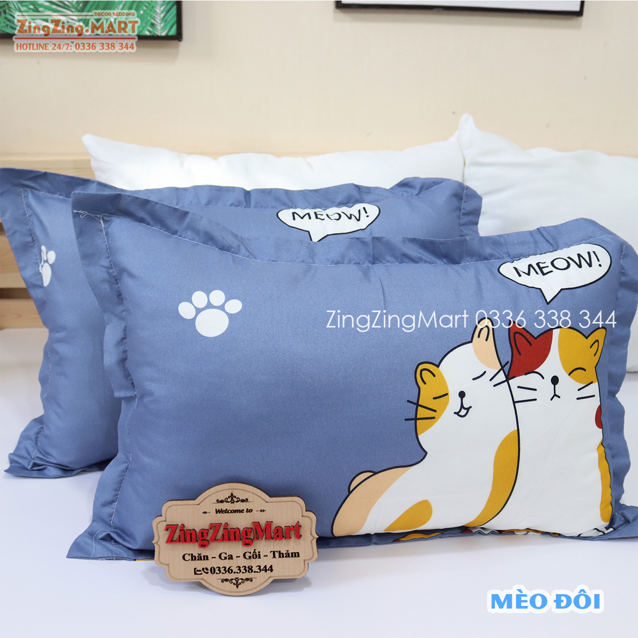 [SIÊU RẺ] Combo Vỏ gối nằm 45x65cm+ Vỏ gối ôm ( Được chọn mẫu )