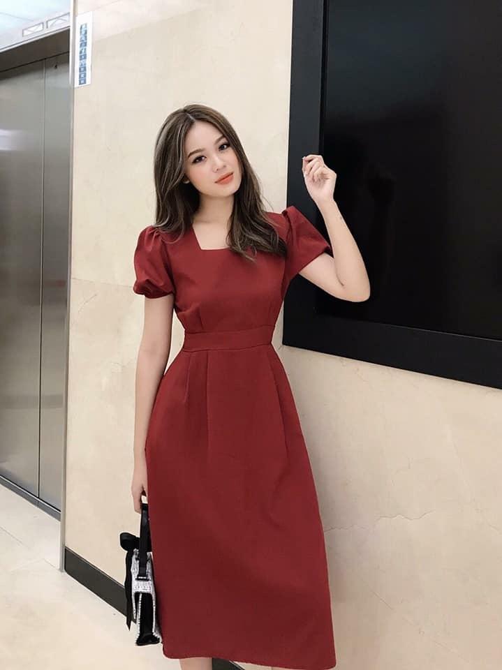 [HCM]Đầm thắt nơ lưng thanh lịch PT MS228