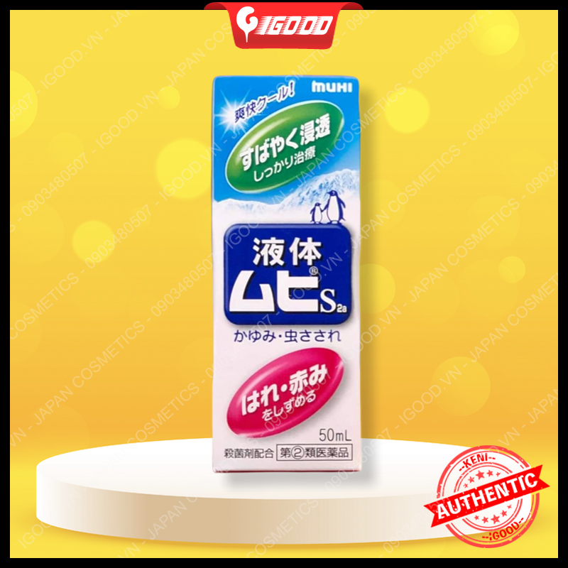 Bôi muỗi dạng lăn Muhi Nhật Bản 50ml