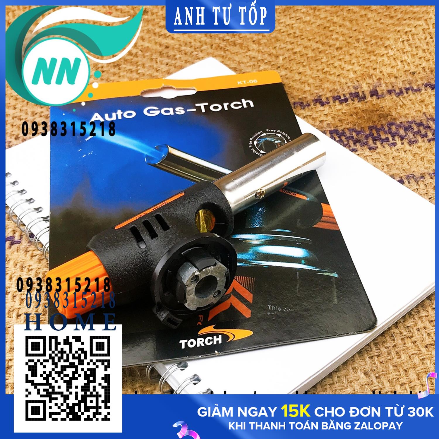 Đèn Khò Gas AUTO TORCH KT-06 15 X 6 cm