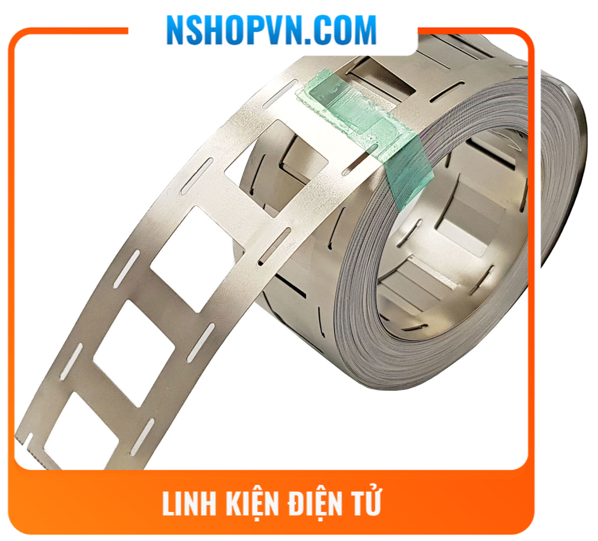 Cuộn 10 mét kẽm hàn cell pin đôi 0.15 x 27mm