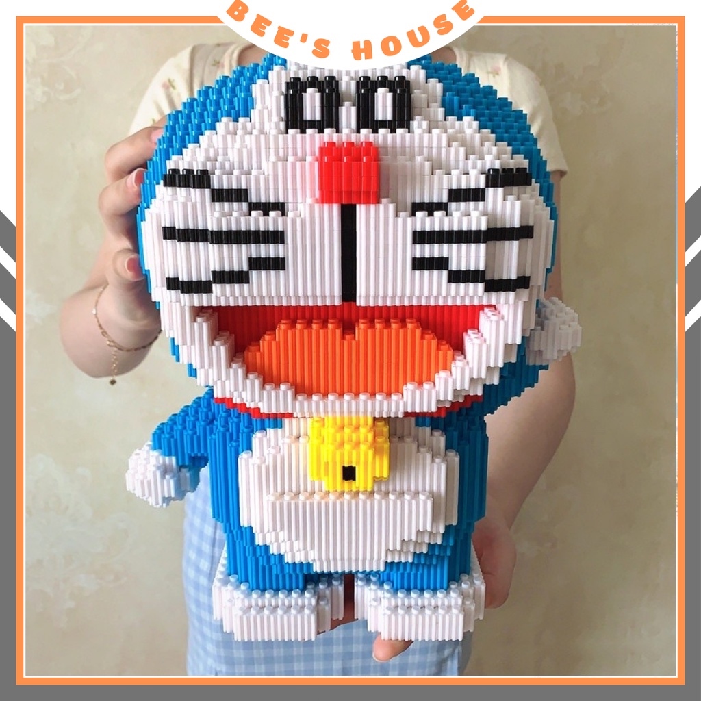 Mô hình lego Khối Lego Đồ chơi giáo dục trẻ em✓┅☞  Lego doremon - Đồ chơi xếp hình lắp ráp mèo máy doraemon siêu to nano block