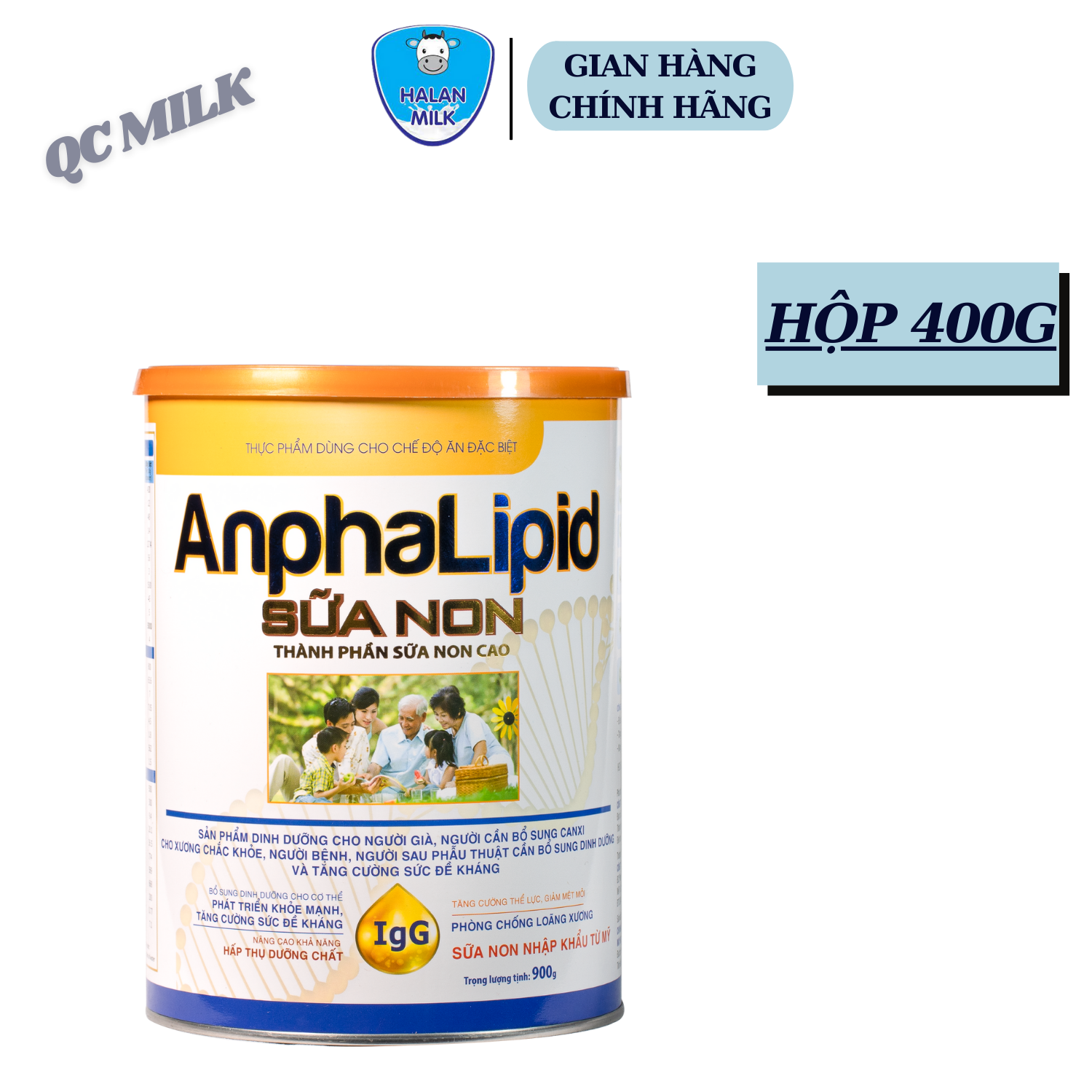 Sữa Anphalipid sữa non 400g-900g HALANMILK-Bổ sung dinh dưỡng,Tăng cường thể lực,Giảm mệt mỏi