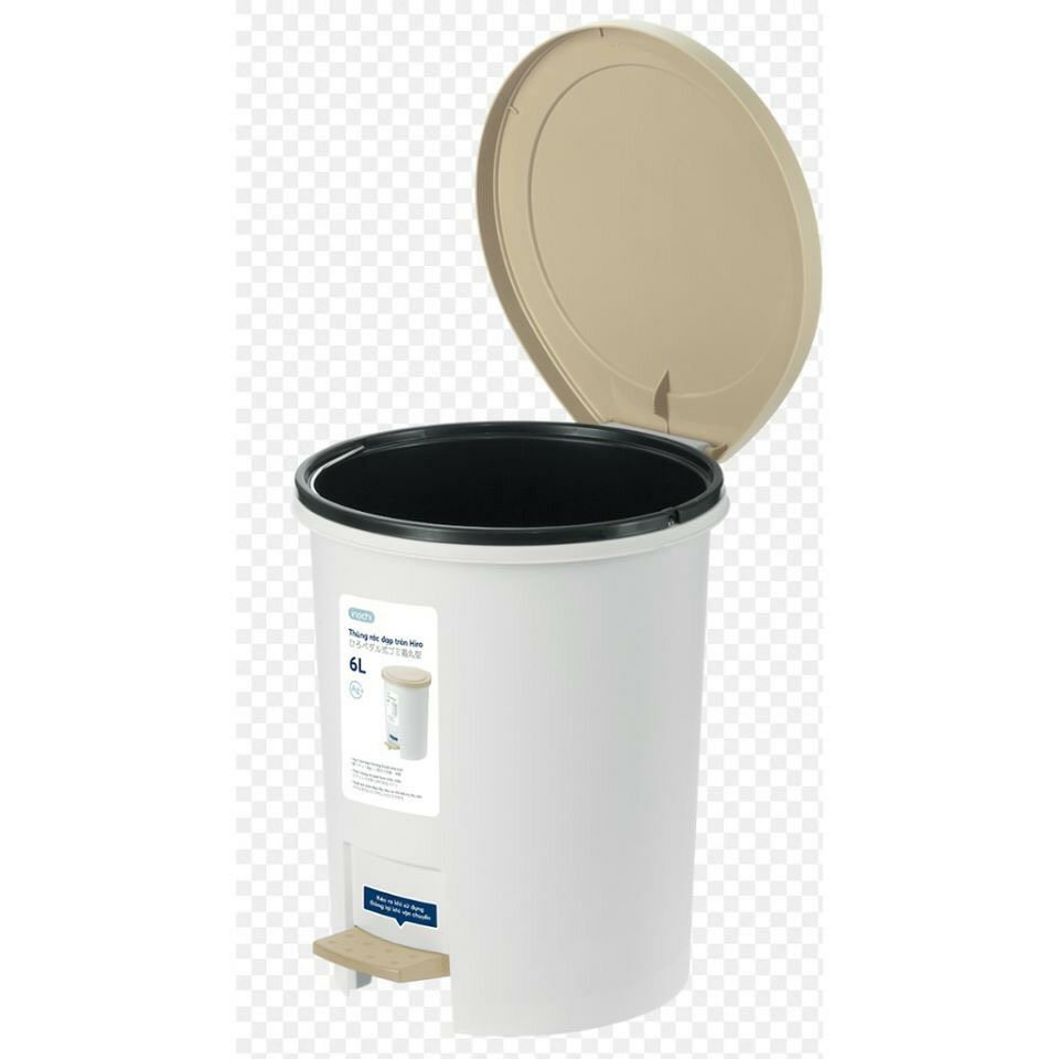 Thùng Rác Đạp Chân Tròn Hiro 12 lít Inochi