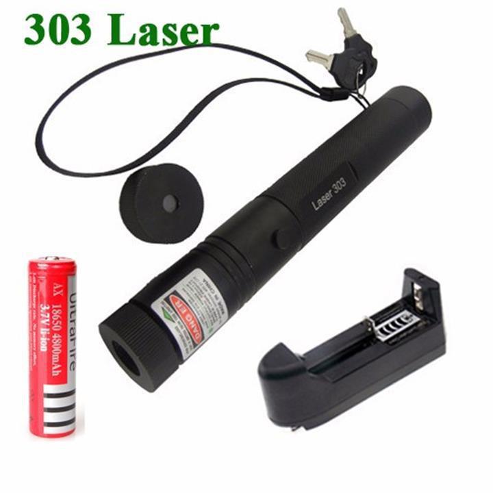 [Tặng kèm bộ sạc+ pin sạc] Đèn Laser 303 chiếu xa 2Km Fullbox Bảo hành 1 đổi 1