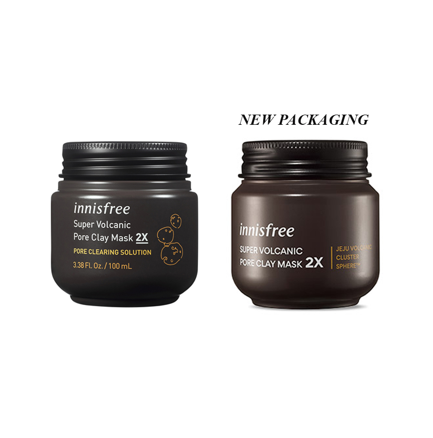 Mặt Nạ Đất Sét Super Volcanic Pore Clay Mask 2X Innisfree 100ml
