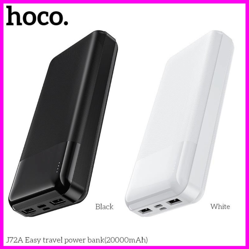 Sạc Dự Phòng  Hoco J72A Easy travel 20000mAh 2 cổng Input/Output.(Bảo Hành 1 Năm)