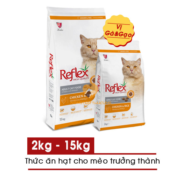 Hạt Cho Mèo Lớn Reflex Adult Vị Gà&Gạo 2KG-15KG - [Nông Trại Thú Cưng]