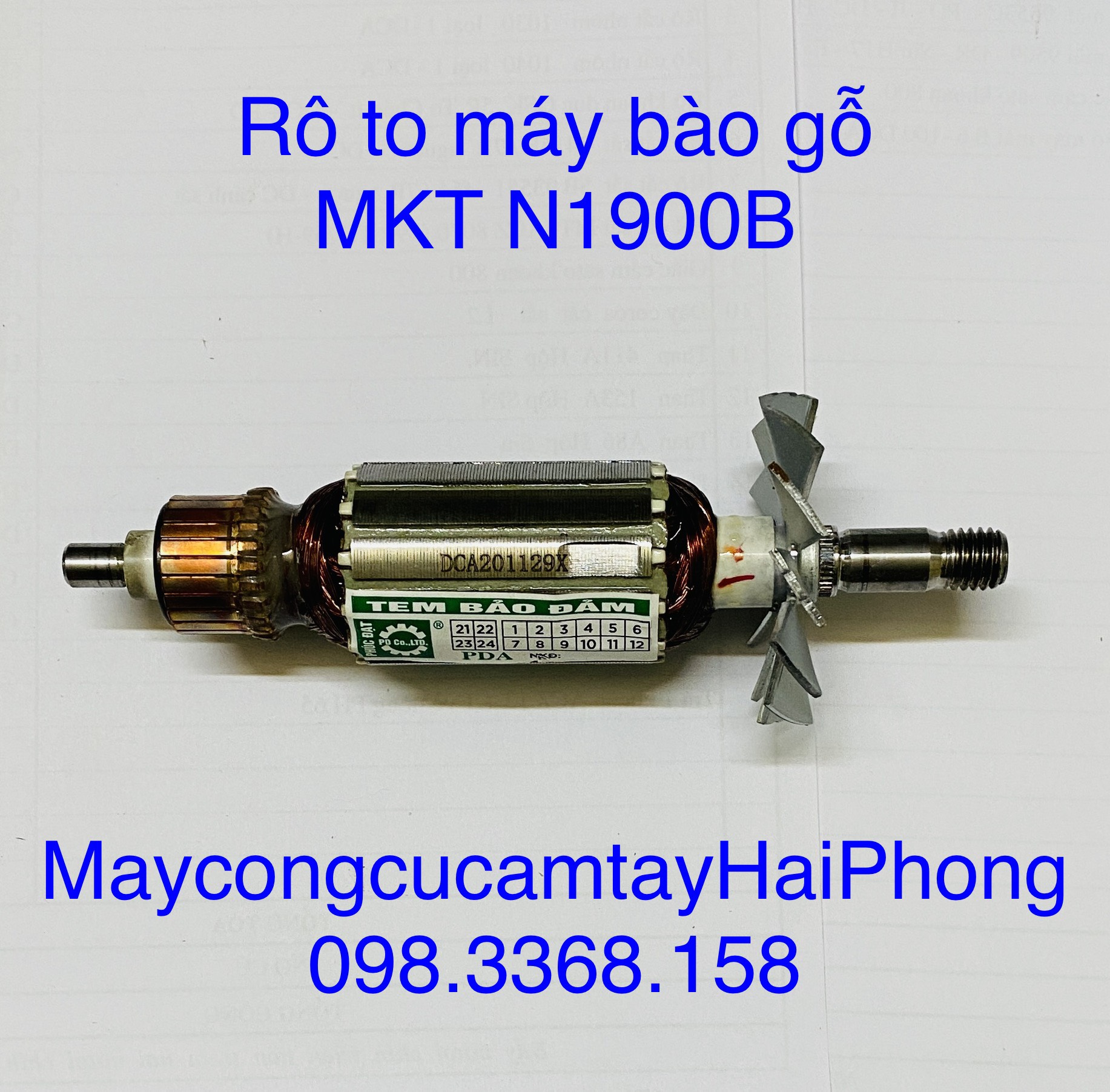 RÔ TO máy BÀO GỖ Ma.Kl Ta Mod. N1900B