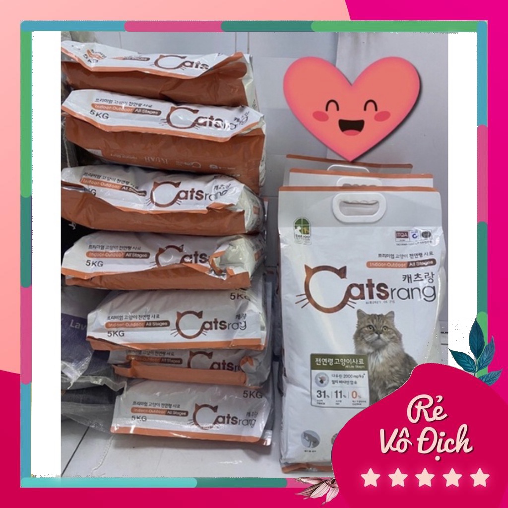 [Ship hoả tốc ] Thức ăn hạt cho mèo Catsrang 5kg