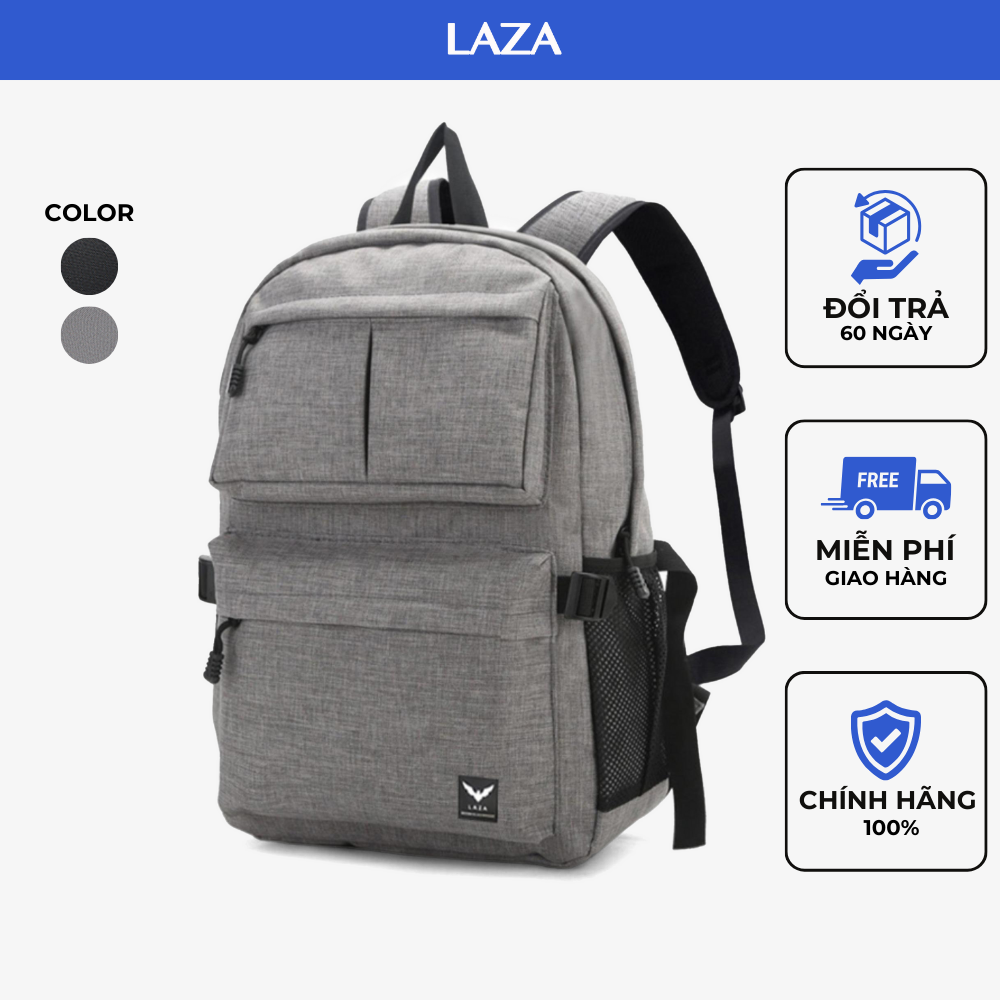 Ba Lô Nam Ulzzang Hàn Quốc LAZA 294 chứa được laptop 15.6in chống thấm nước