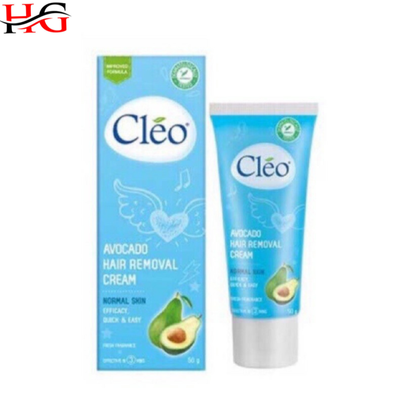 Kem bơ tẩy lông Cleo dành cho da thường 50g, giúp tẩy sạch lông nhanh chóng, an toàn, không đau và dễ sử dụng nhập khẩu