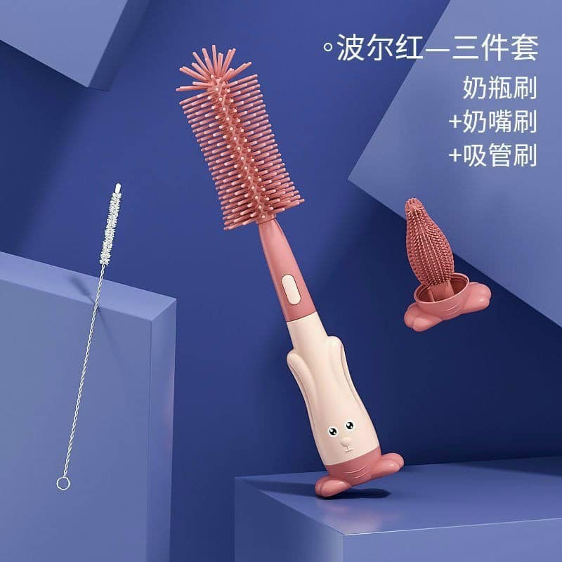 Dụng cụ cọ rửa bình sữa silicon mẫu mới