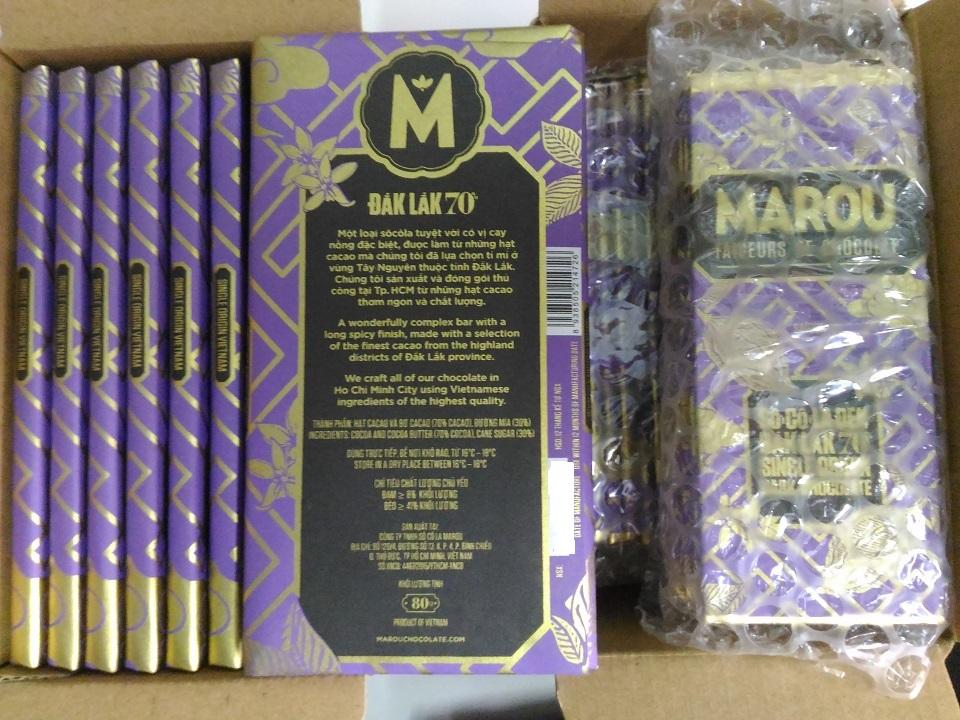 Socola Đen Marou Dak Lak 70% 80g