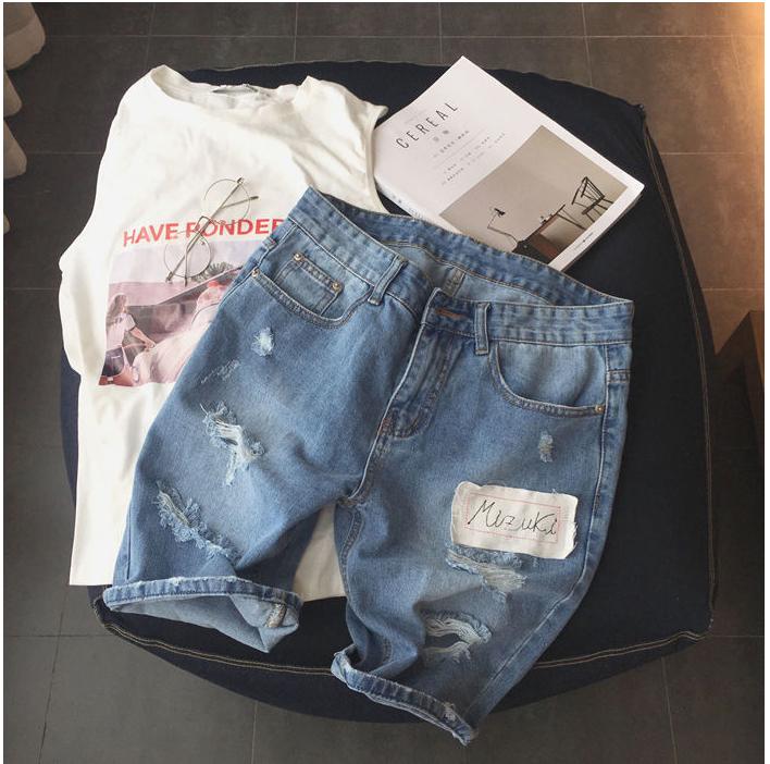 Quần short Jean rách cao cấp Q111