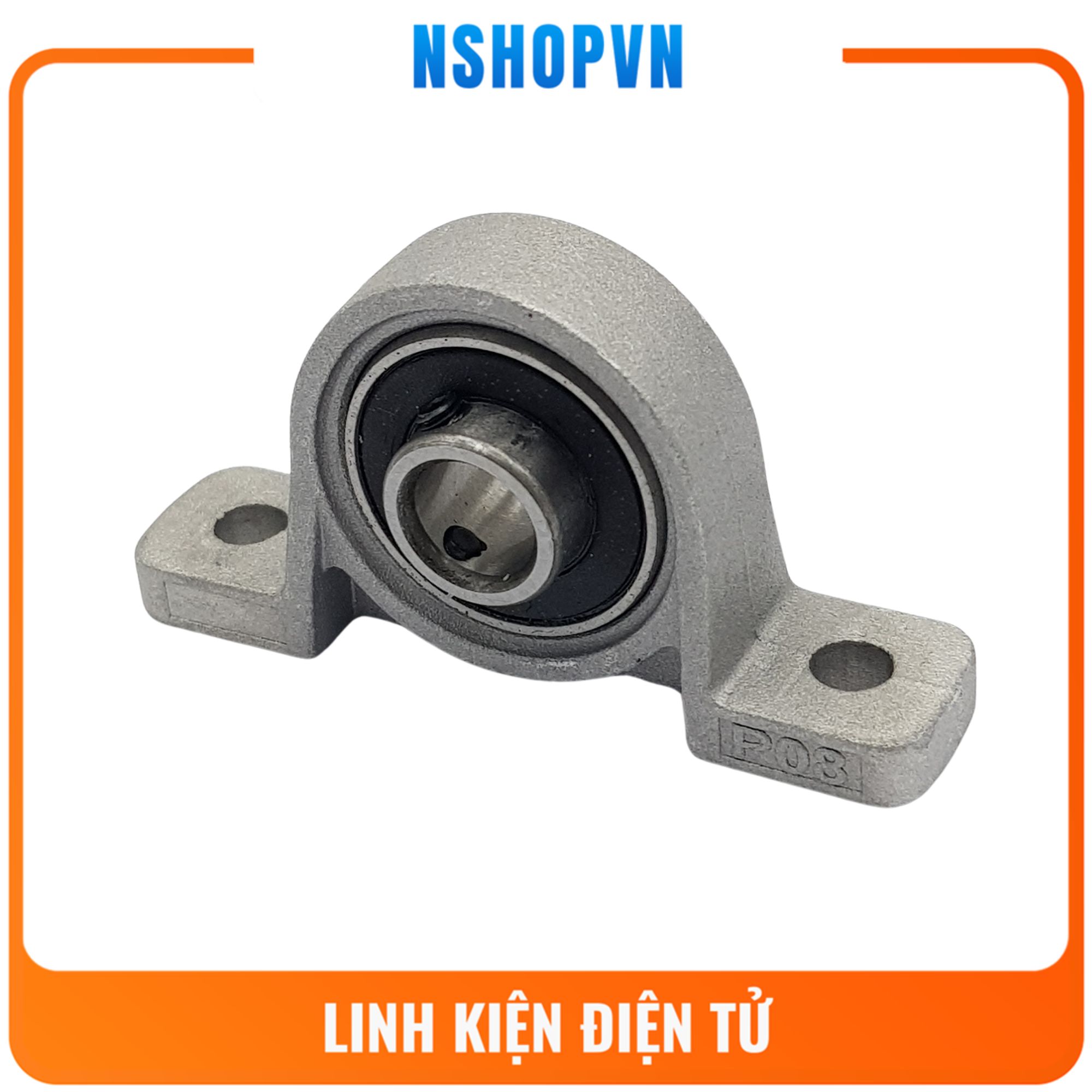 Gối đỡ vòng bi dạng đứng trục 8mm