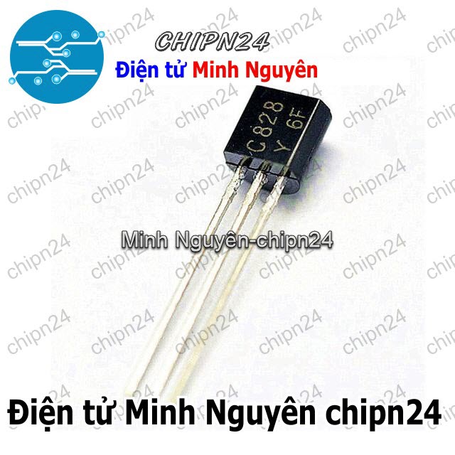 [25 con] (KT1) Transistor C828 TO-92 NPN 100mA 25V (2SC828 828) - HH001885