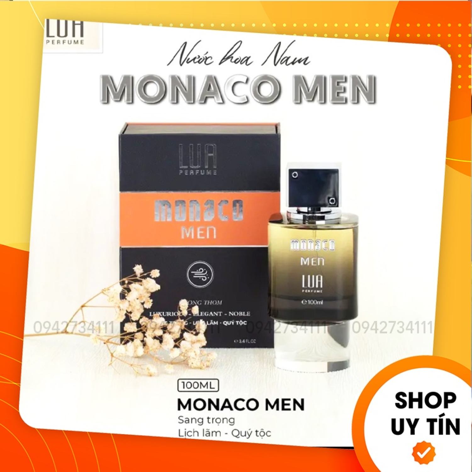 Nước hoa nam monaco men 100ml lua perfume