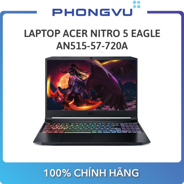 Laptop Acer Nitro 5 Eagle AN515-57-720A ( 15.6 FHD/i7-11800H/8GB/512GB SSDRTX 3050Ti/Win 11) - Bảo hành 12 tháng