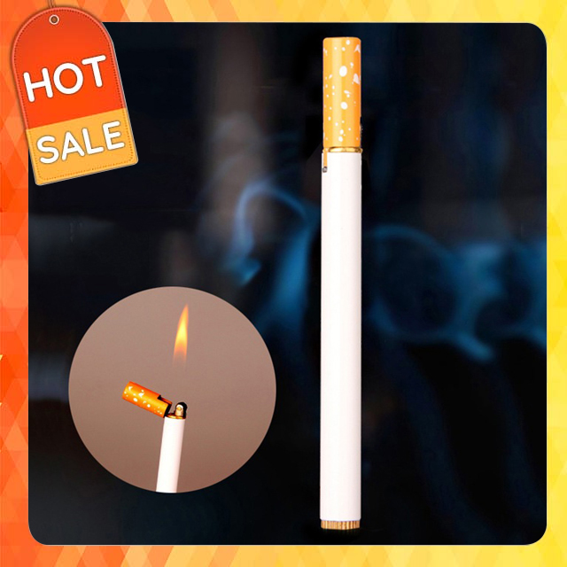 Hộp Quẹt Bật Lửa Gas Đá Thiết Kế Độc Lạ Hình Điếu Nhỏ Gọn Sang Trọng Tinh Tế - Dùng Gas Đá Cao Cấp (KHÔNG CHỨA XĂNG GAS)