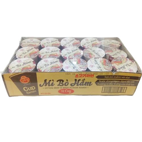 Combo 6 ly Mì Bò Hầm vị cay 62g