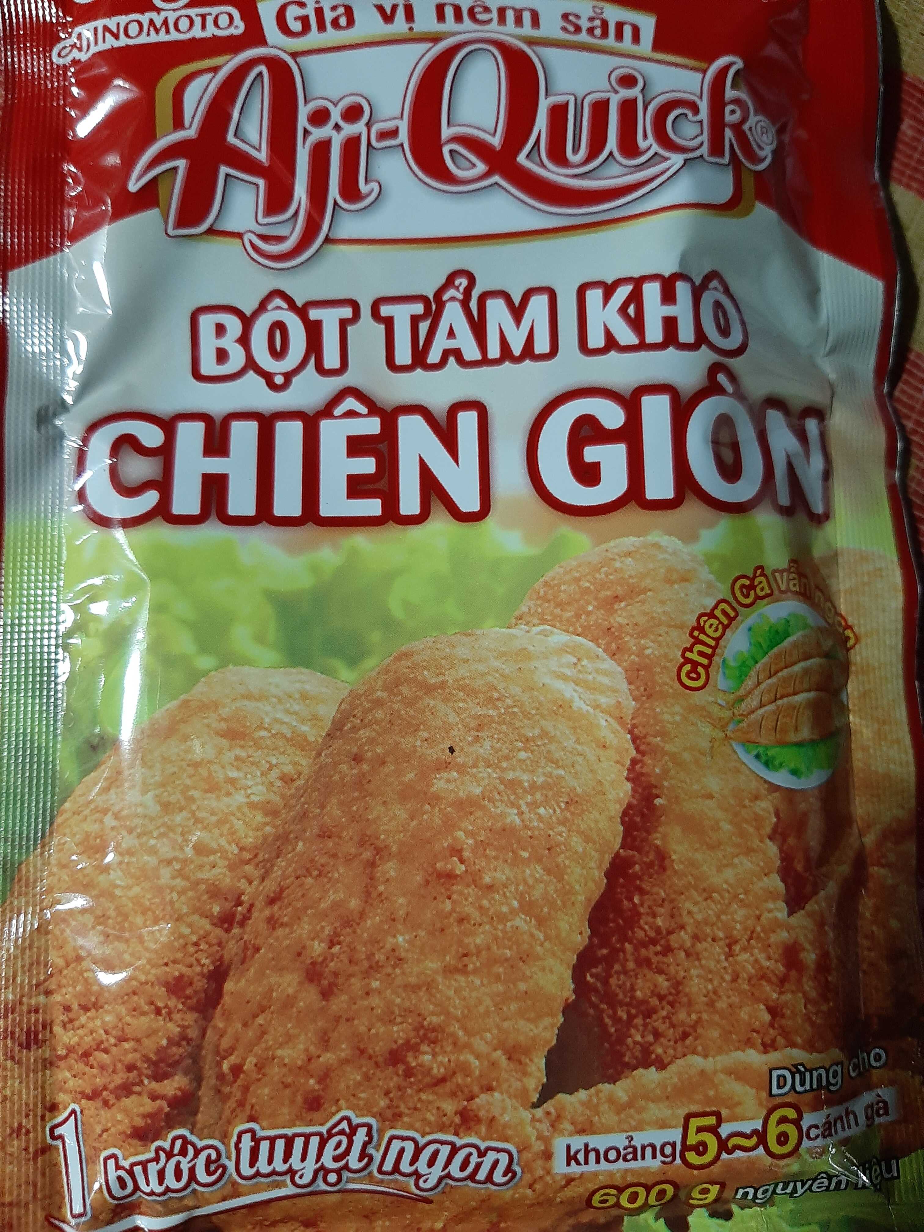 Bột tẩm khô chiên giòn aji quick 42g