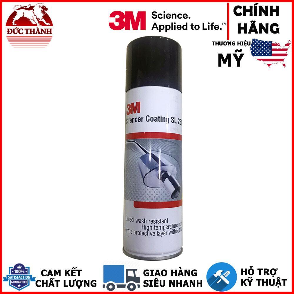 Sơn phủ chống sét bảo vệ cổ pô xe chịu nhiệt cao 3m silencer coating sl 250 - màu bạc 250ml