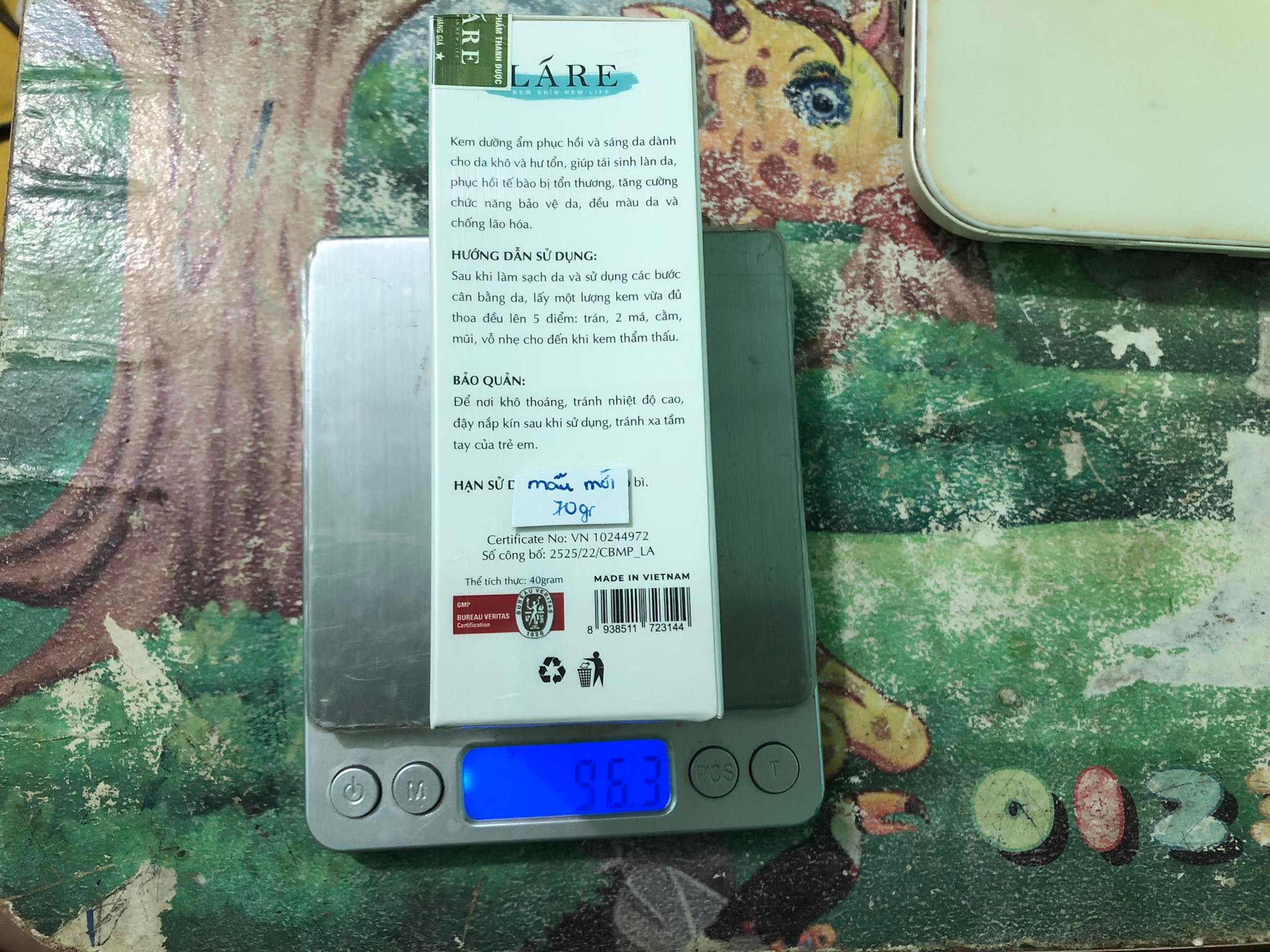 Kem dưỡng da Thảo Mộc Thanh Dược Lare 70gram (mẫu mới)