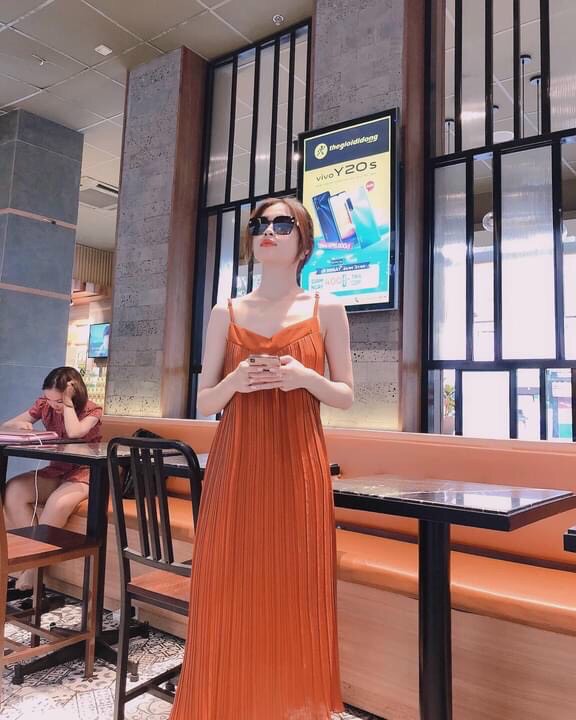 [HCM]ĐẦM BẦU MAXI 2 DÂY DẬP LY SIÊU ĐẸP M002