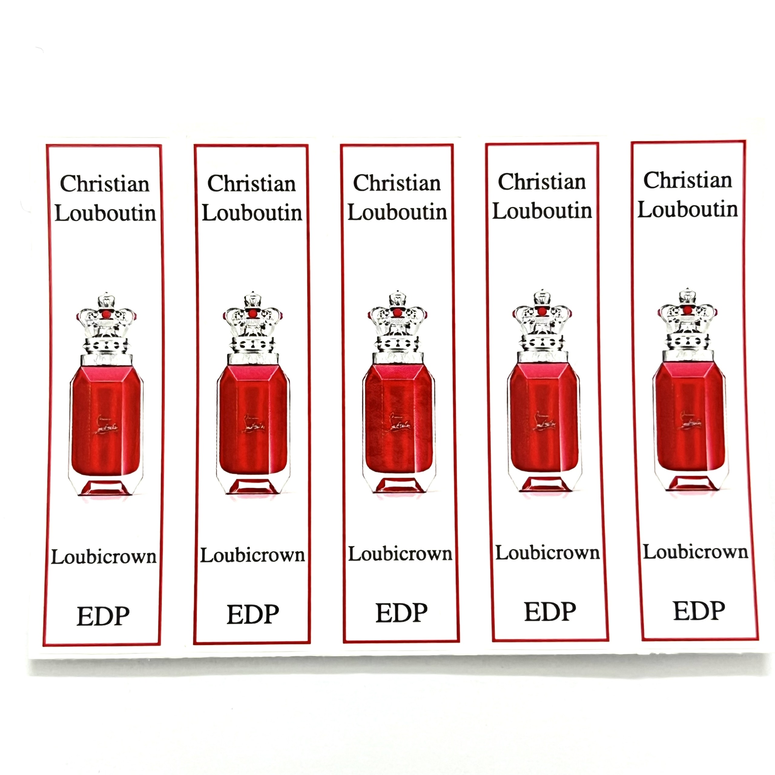 [HCMC] combo 10 PCs Christian louwatin perfume bottle sticker for full range bottle