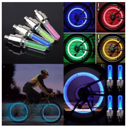 [HCM]Bộ 2 Đèn LED gắn nắp van xe máy ô tô