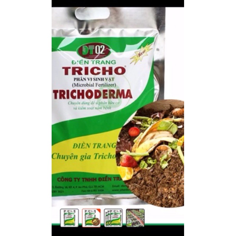 Phân bón sinh học hữu cơ vi sinh Trichoderma 1KG (chứa nấm đối kháng Trichoderma,Bacillus subtilis,Streptomyces spp)