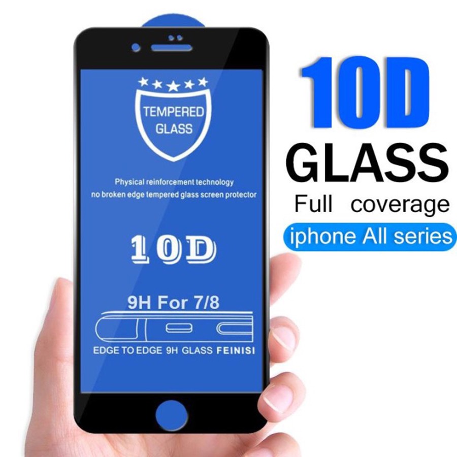 [HCM]Kính Cường Lực 10D Full Màn Cho Iphone -  6plus 6s Plus/7/7plus/8/8plus/X