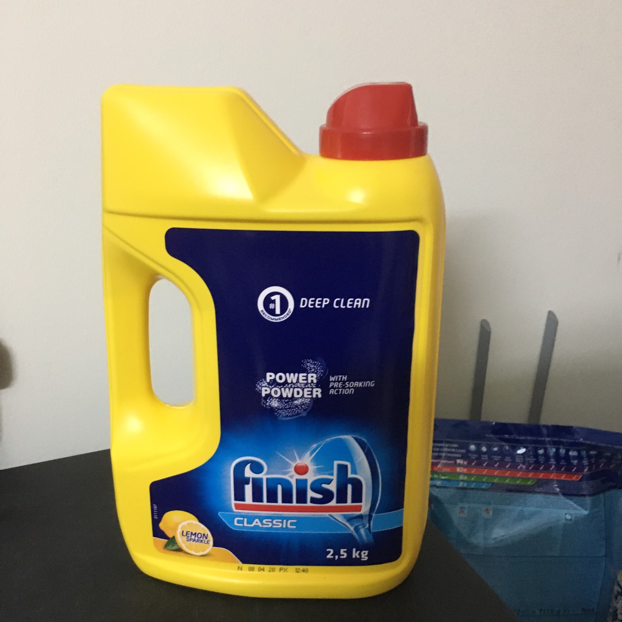 bột rửa chén bát finish hộp 2,5 kg