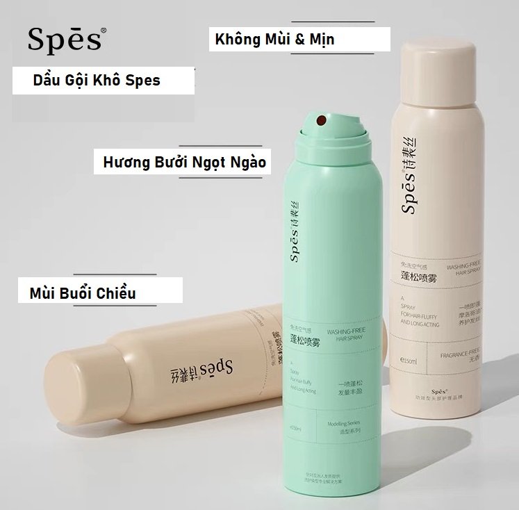 [GIẢM 5% ĐƠN 129K]Dầu gội khô Spes