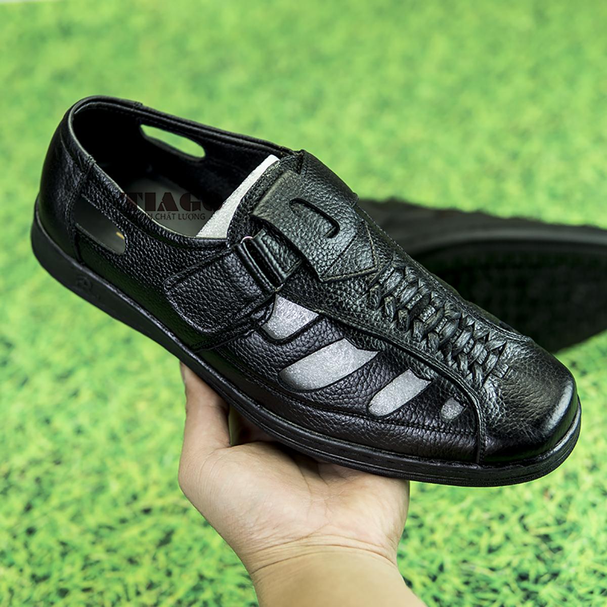 giày hè giày rọ sandal nam da bò thoáng mát