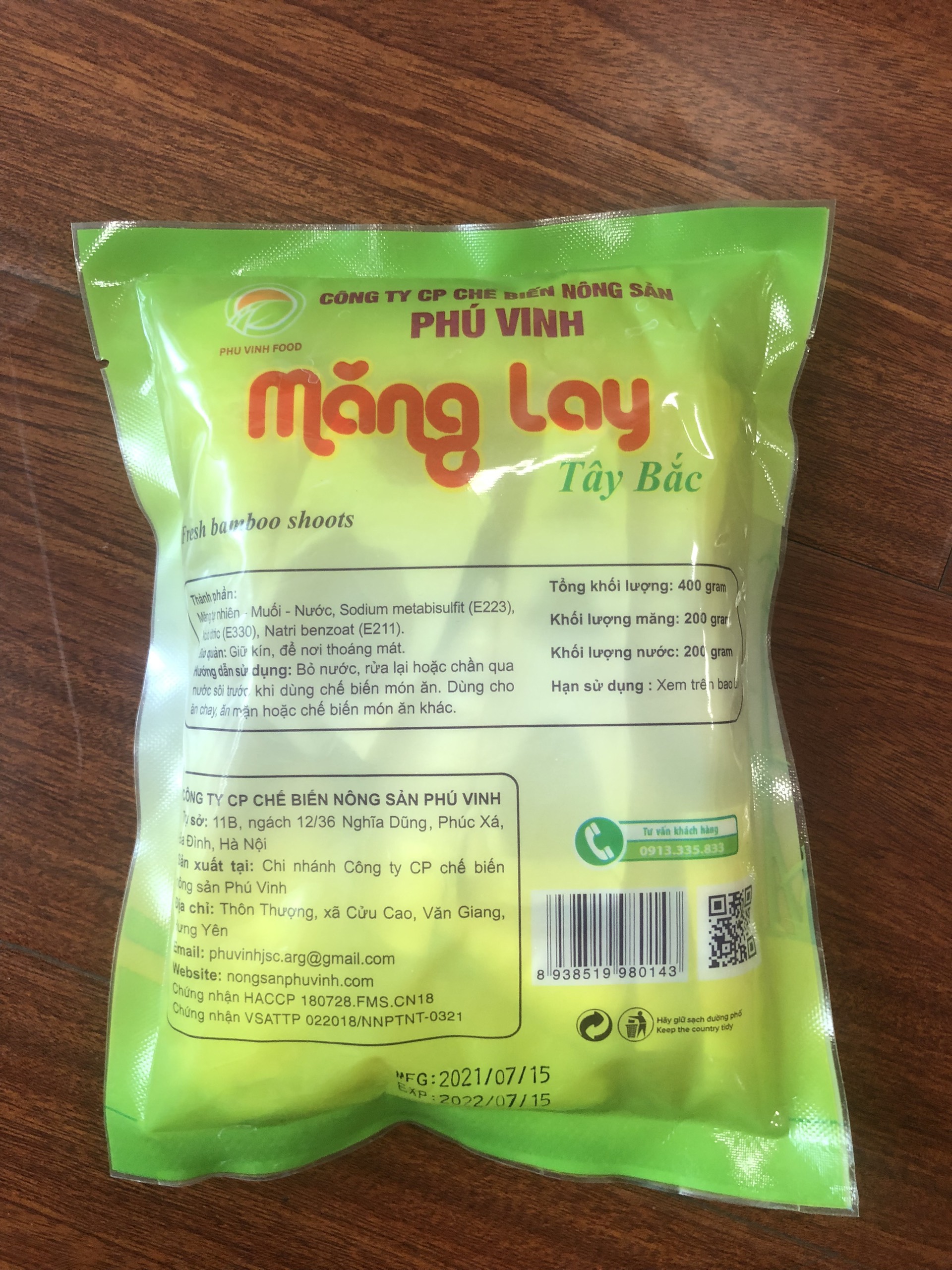 Măng lay (200g măng/1 bịch)