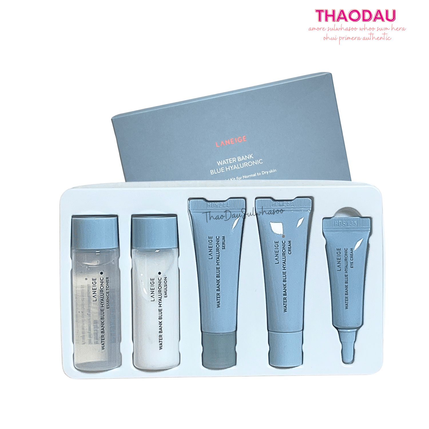 Set dưỡng da mini Laneige Basic new water bank refreshsing kit 5items mini Dưỡng ẩm cấp nước tloskorea cũ