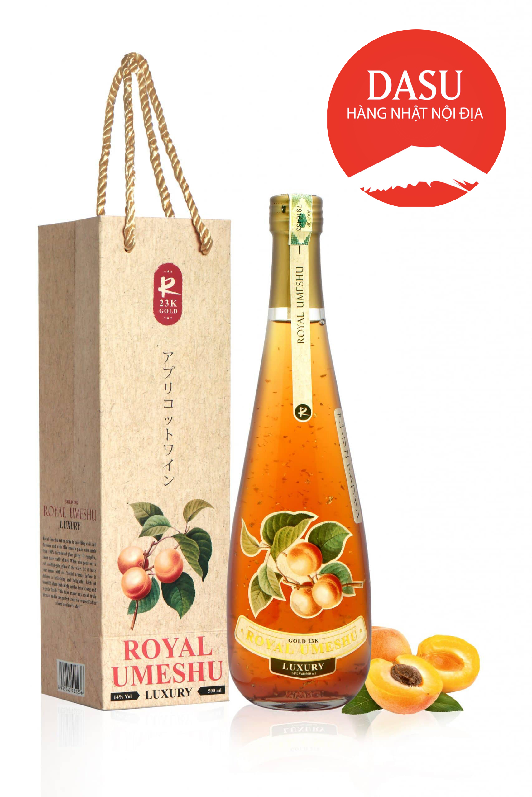 Royal Umeshu rượu mơ vảy vàng Nhật