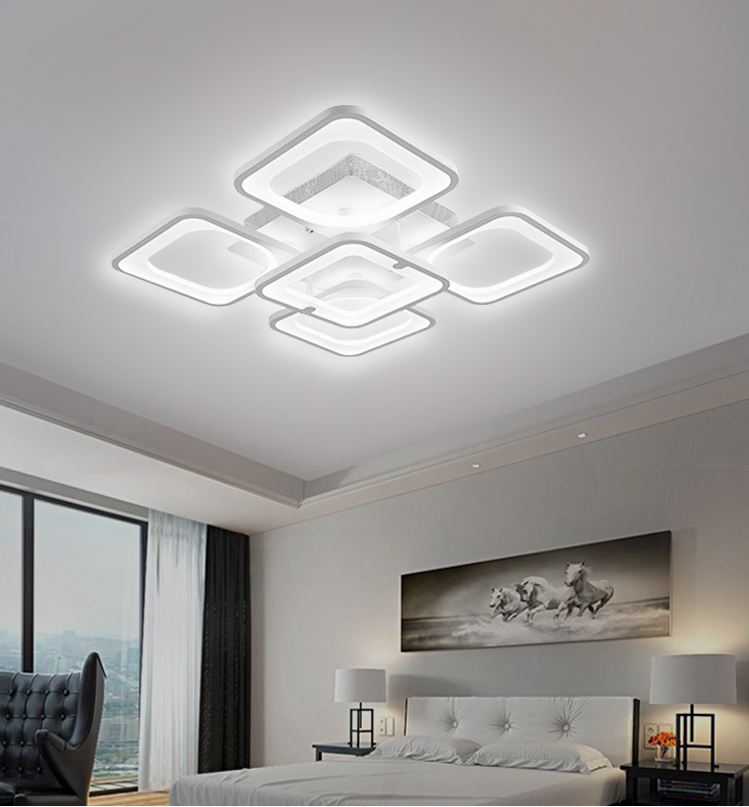 Đèn trần led DAMER 3 chế độ ánh sáng trang trí nhà cửa - có điều khiển từ xa tiện dụng